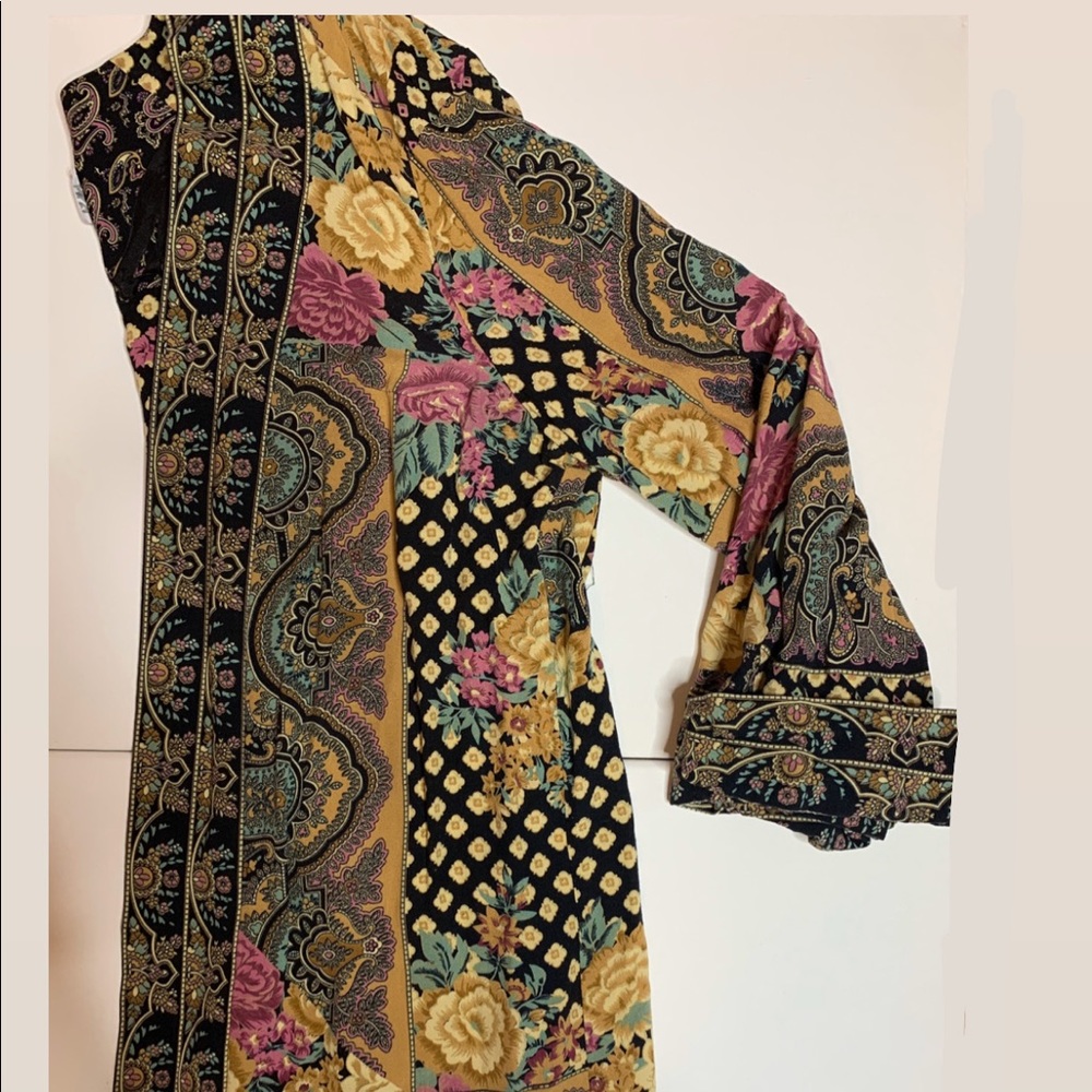 Cardigan with vintage print